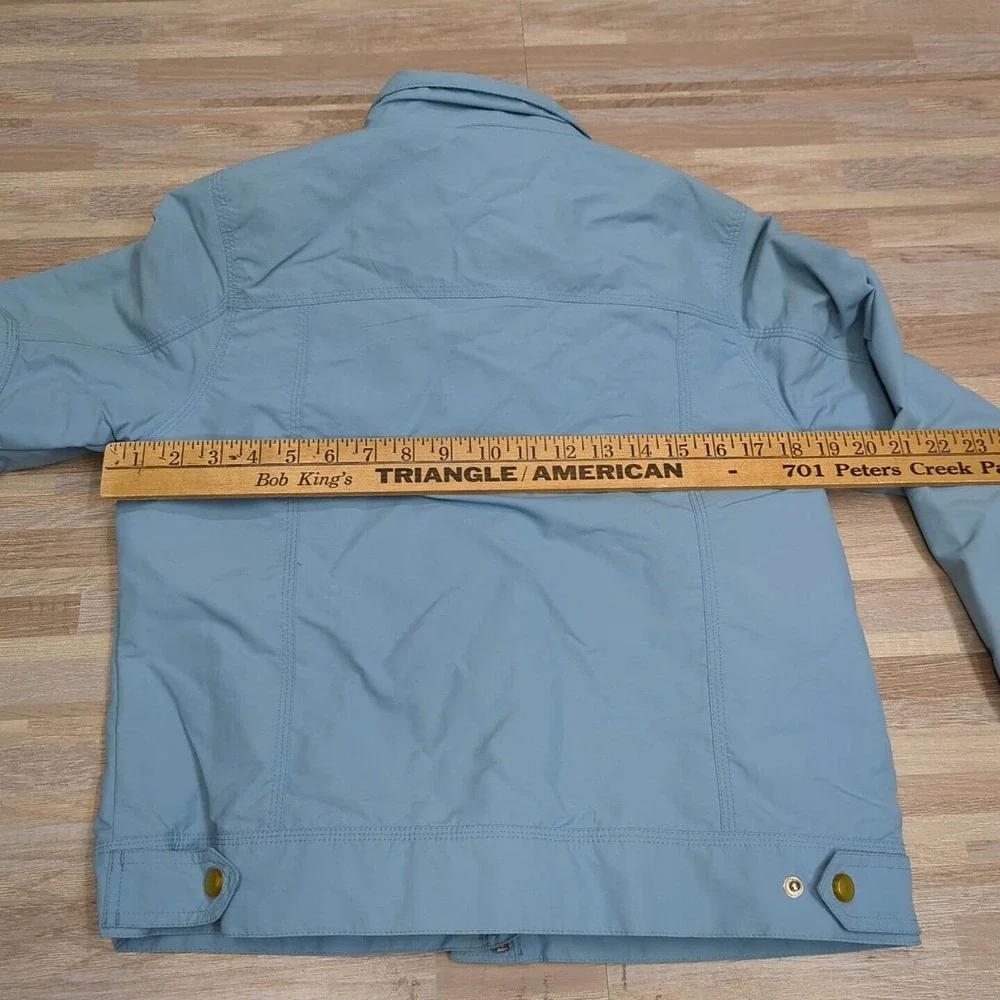 Vintage LL Bean All Conditions "2 In One" Jacket Womens Small Blue Poly Shell - Picture 8 of 8